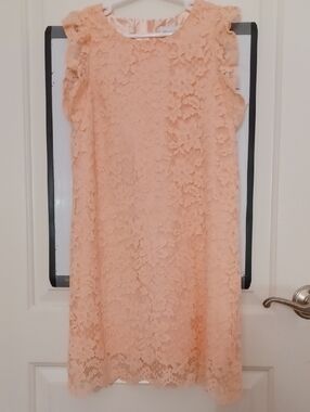 The Children's Place Peach Floral Lace Dress